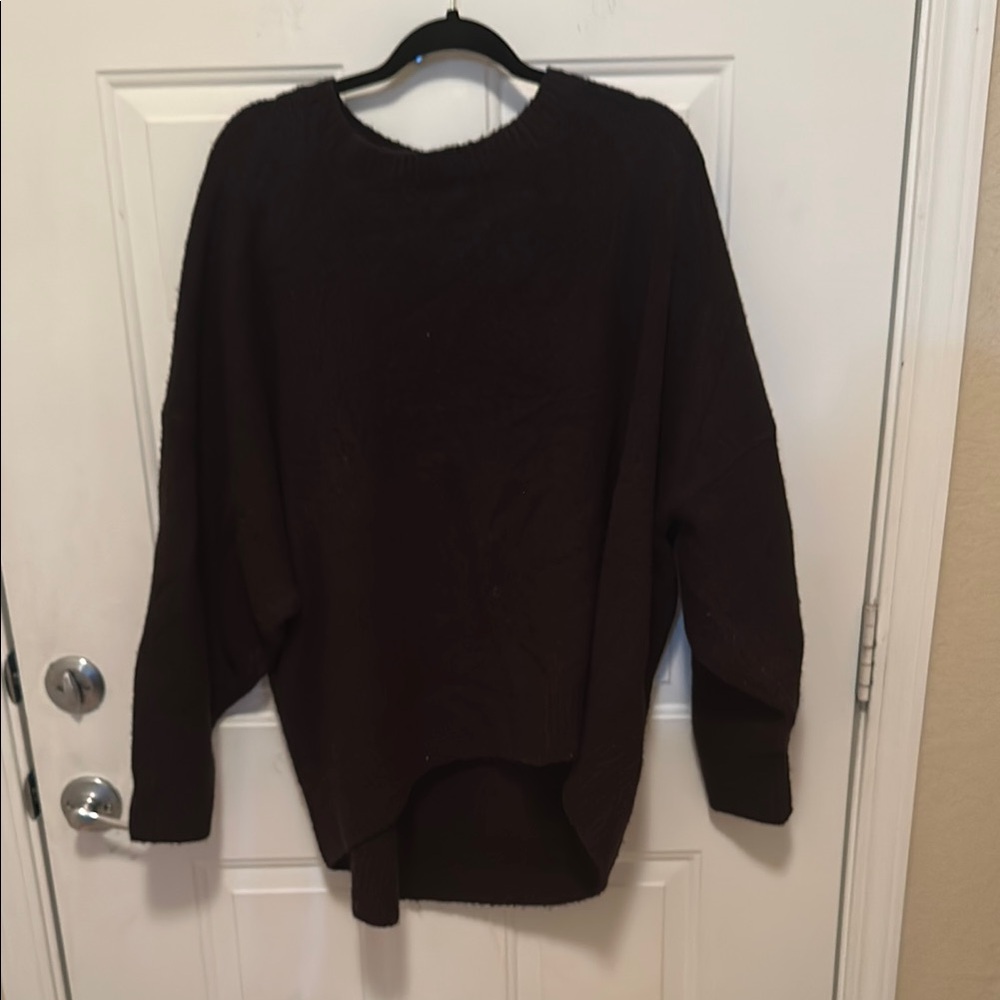RDI Black Crew Neck Sweater with Relaxed Fit